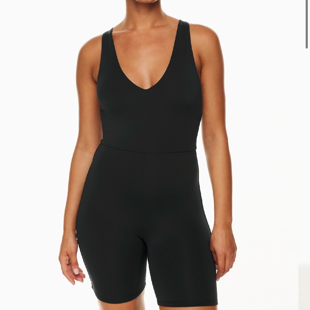 ARITZIA BABATON‎ Contour V-neck Romper Black Size XXS